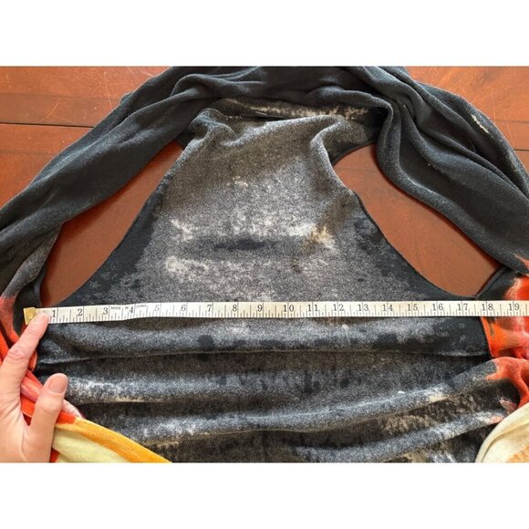 Dor Dor Couture Boho Open Front Cardigan Wrap Vest Size Medium - Picture 9 of 12